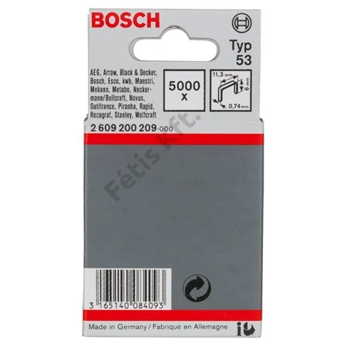 Bosch Finomhuzal-kapocs, típus: 53 5000 db