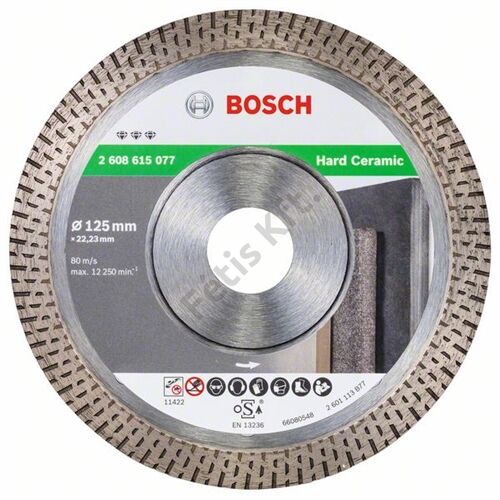 Bosch vágókorong, gyémánt 125x1.4x22.23 mm csempe