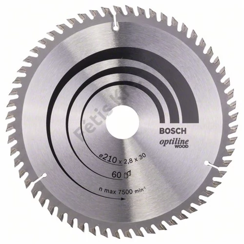 Bosch körfűrészlap 210x30/60 Optiline Wood