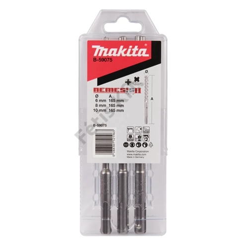 Makita SDS-Plus Nemesis Zentro Plus fúrókészlet 6,8,10x160mm 3 részes