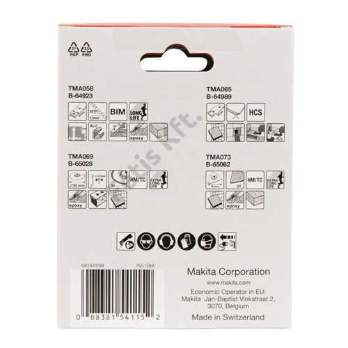 Makita multi fűrészlap készlet (TMA058, TMA065, TMA069, TMA073)