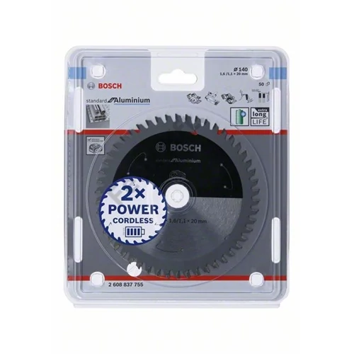 Bosch körfűrészlap 140x20/50 Standard for Aluminium