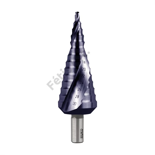 Ruko lépcsős fúró 4-30 mm HSS TiAIN