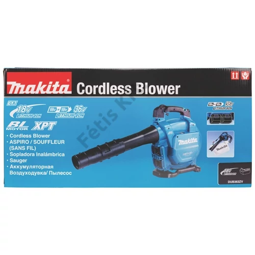 Makita DUB363ZV 2x18V LXT Li-ion BL légseprű 1.15Le 13.4m3/p (alapgép akku és töltő nélkül)