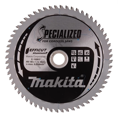 Makita EFFICUT körfűrészlap 190x30mm Z60 ALU