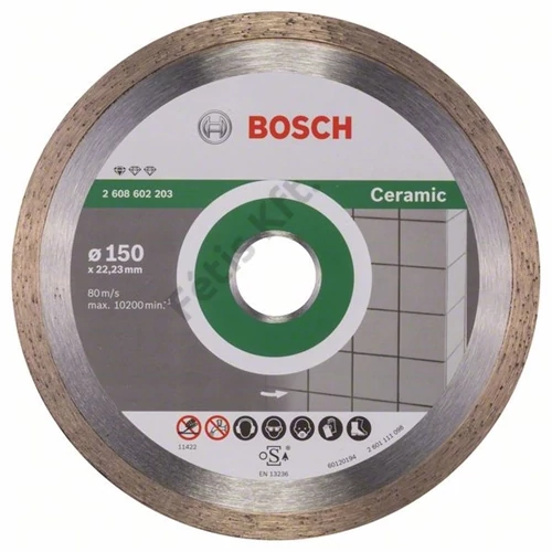 Bosch vágókorong, gyémánt 150x1.6x22.23 mm csempe