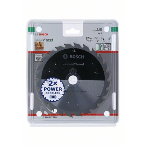 Bosch körfűrészlap 165x20/24 Standard for Wood