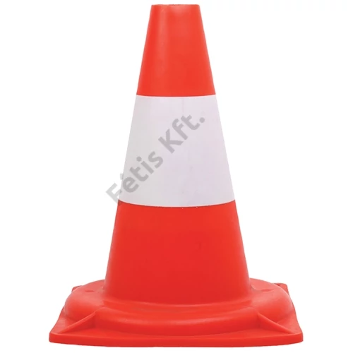 Közúti jelzőbója piros/fehér 30cm