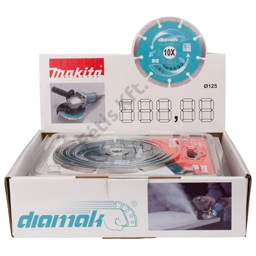 Makita 10db gyémánt vágókorong 125mm Diamak szegmentált