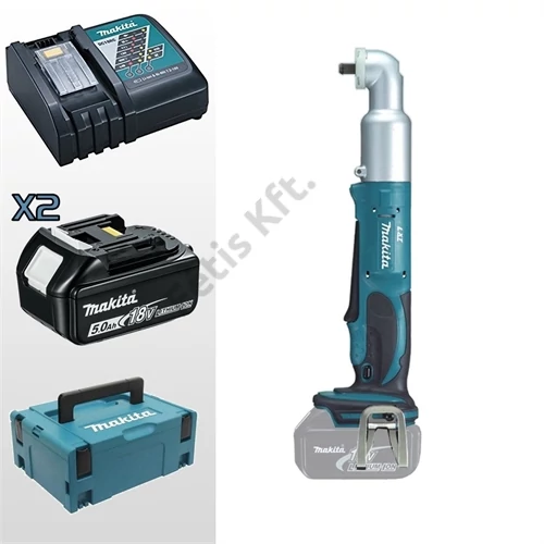 Makita DTL063RTJ 18V Li-ion 60Nm sarok-ütvecsavarbehajtó 3/8 2x5.0Ah