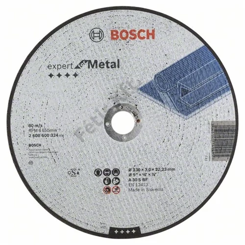Bosch vágókorong 230x3 fém egyenes