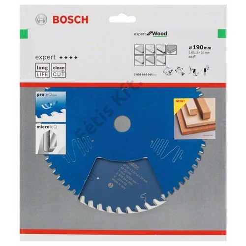 Bosch körfűrészlap 190x20/48 Expert for Wood