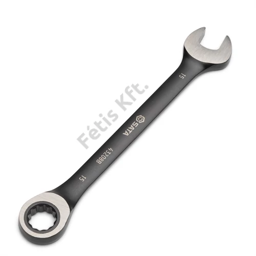 SATA racsnis csillag-villáskulcs készlet 8-19 mm 12 részes Black Edition