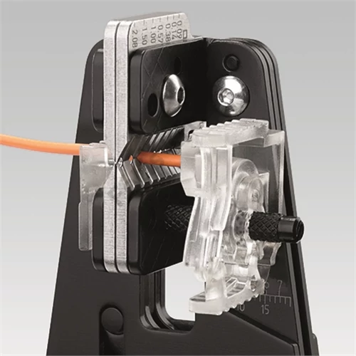 Knipex precíziós huzalcsupaszító fogó alakkésekkel barnított 0.14-6.0 mm2