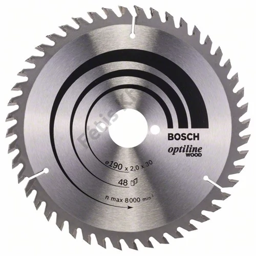 Bosch Körfűrészlap 190 x 30 x2.0/48 Optiline Wood