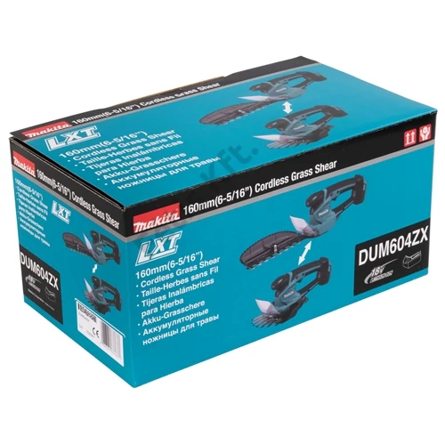 Makita DUM604ZX 18V LXT Li-ion akkus kerti szegélyvágó olló (alapgép akku és töltő nélkül)
