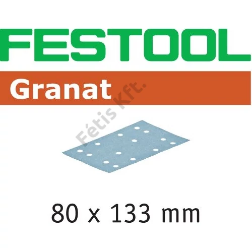 Festool csiszolócsíkok Granat STF 80x133 P40 GR50 (50 db/doboz)