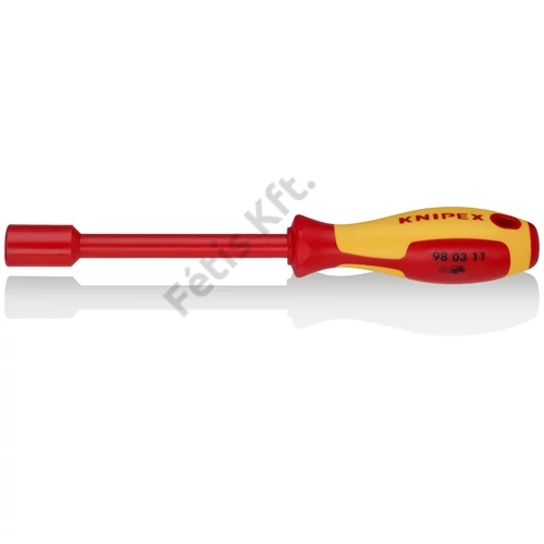 Knipex dugókulcs csavarhúzó-fogantyúval barnított VDE 11 mm