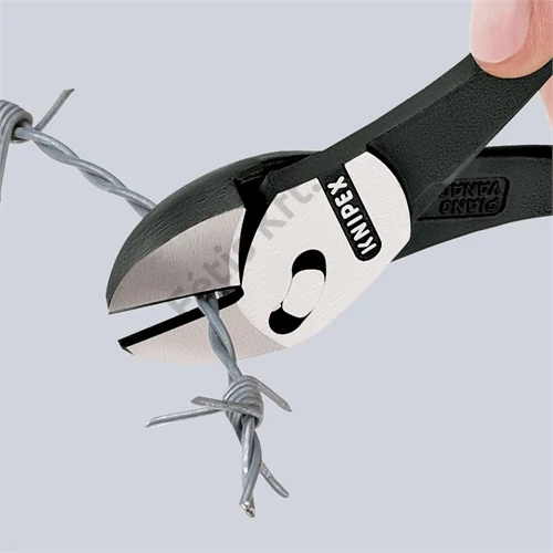 Knipex TwinForce nagy teljesítményű oldalcsípő fogó feketére foszfátozott 180 mm