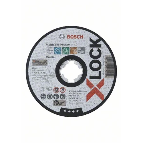Bosch vágókorong 125x1.6 multi material egyenes X-Lock