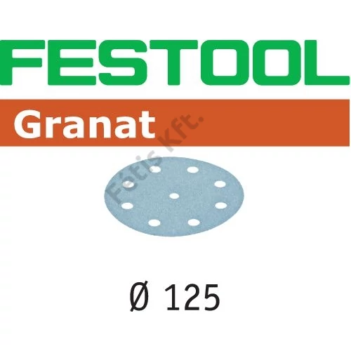 Festool csiszolópapír Granat STF D125/90 P60 (50 db/doboz)