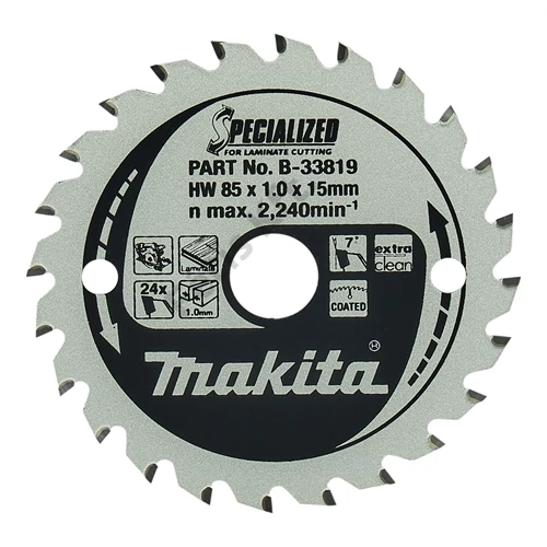 Makita körfűrészlap LAMINÁLT 85/15 Z24