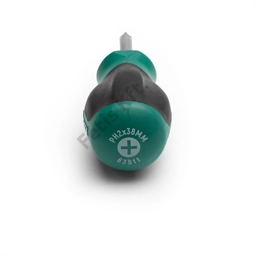 SATA csavarhúzó PH2x38mm kétkomponensű nyél