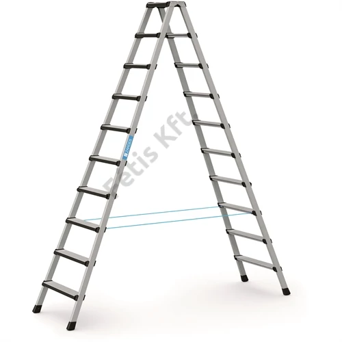 Zarges Csavarozott lépcsős állólétra elox 2x10 Comfortstep B