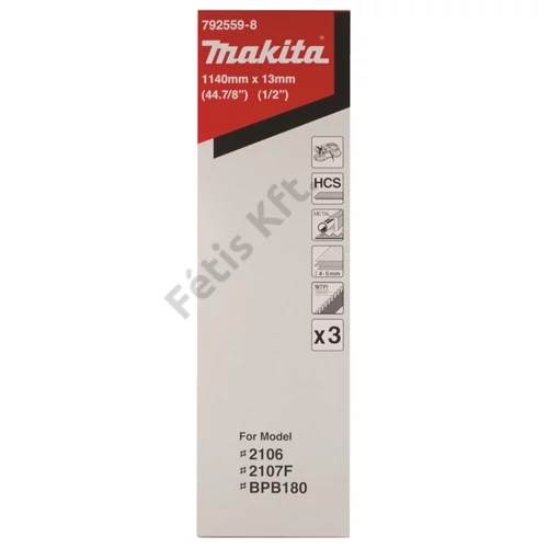 Makita szalagfűrészlap 1140x13mm Z18 Alu /3db