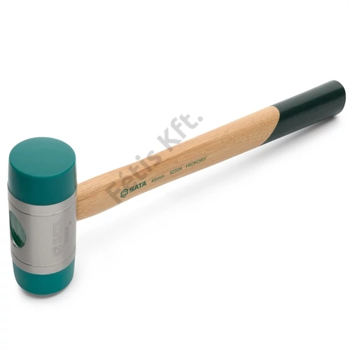 SATA kétfejes gumikalapács 45 mm hickoryfa nyéllel
