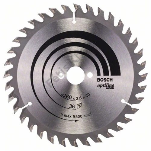 Bosch körfűrészlap 160x20/36 Optiline Wood