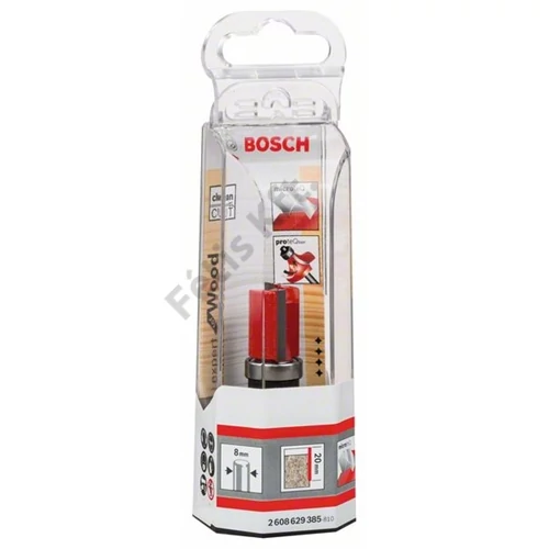 Bosch keményfém színelőmaró felülvezető golyóscsapággyal (két vágóél) 16x20 60 mm d:8 mm