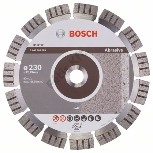 Bosch vágókorong, gyémánt  230x2.4x22.23 mm abrazív