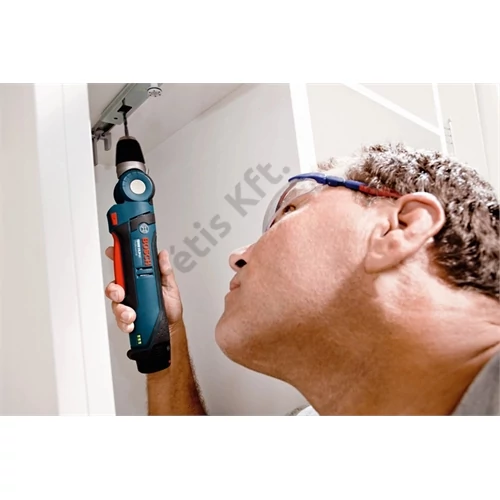 Bosch GWB 12V-10 akkus sarokfúrógép 2x2.0Ah, töltő, L-Boxx
