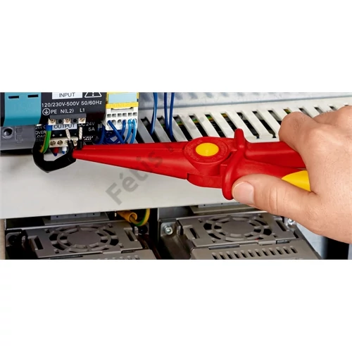 Knipex VDE műanyag félkerekcsőrű fogó 220 mm
