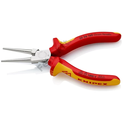 Knipex VDE szigetelt kerekcsőrű fogó 160mm