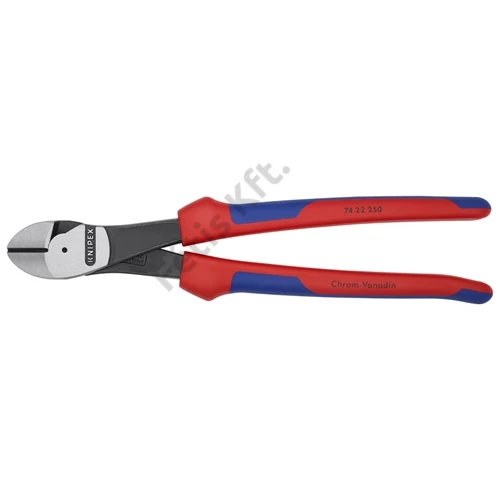 Knipex erőkímélő oldalcsípő fogó feketére foszfátozott, többkomponensű nyél 250 mm