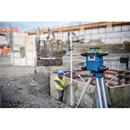 Bosch GRL 650 CHVG zöld forgólézer + BT 170 HD állvány + GR 500 mérőléc