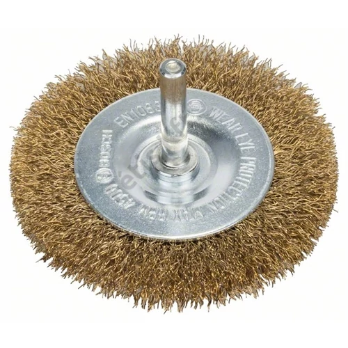 Bosch drótkorong hullámosított dróttal 75x10x0.2 mm, szár: 6 mm sárgaréz