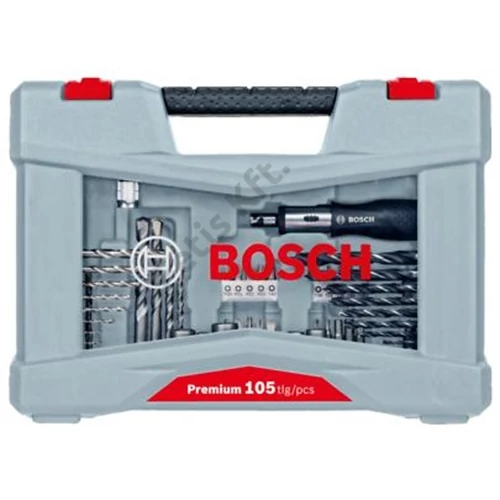 Bosch X-Line prémium fúrószár- és bitkészlet 105 részes