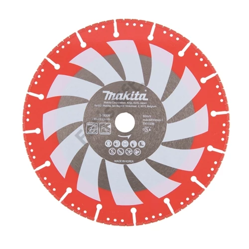 Makita RESCUE-CUT vákuumforrasztott 230 mm gyémánt vágótárcsa max 6550 1/perc 1 db