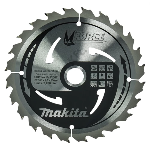 Makita körfűrészlap Mforce 165/20mm Z24