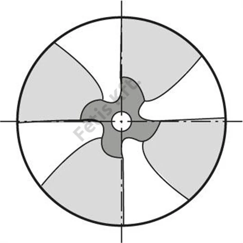 Format félkörprofil tárcsamaró DIN6518B HSSE Co8 konkáv (homorú) R 2.5mm