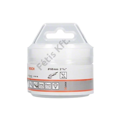 Bosch gyémántbetétes körkivágó 68x35 mm X-Lock
