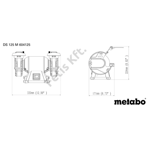 Metabo DS 125 M Kettős csiszológép, karton 200W