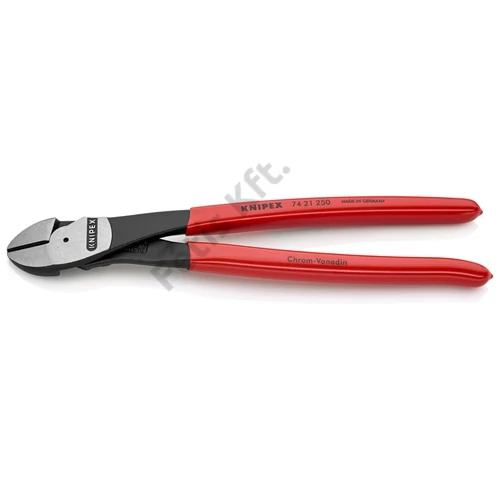 Knipex erőkímélő oldalcsípő fogó feketére foszfátozott, mártott nyél 250 mm