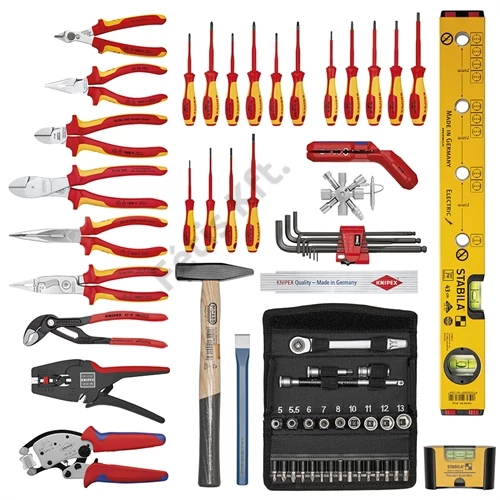 Knipex BIG Basic Move szerszámkoffer 68 villanyszerelő szerszámmal (Elektro+)