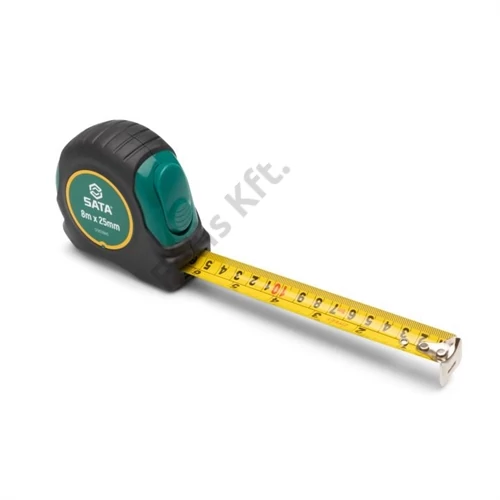 SATA gumibevonatú mérőszalag 8m x 25mm (mm/col)