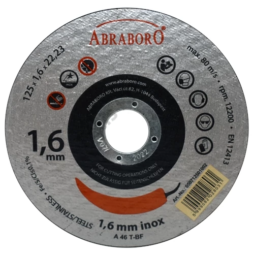 Abraboro Chili vágókorong 350x3.0x25.4