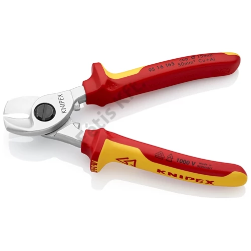 Knipex Kábelolló krómozott VDE 165 mm